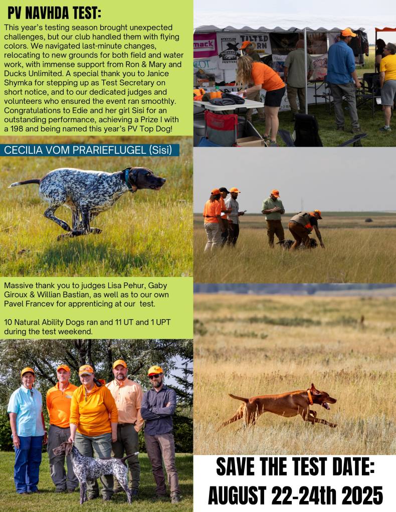 third page of prairie vista newsletter